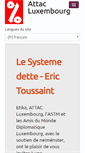 Mobile Screenshot of luxembourg.attac.org
